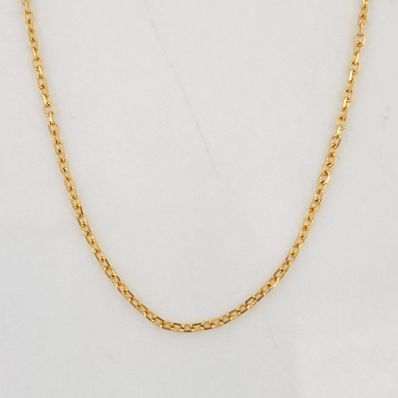 Cadena Aro Seguido 1.3g / 45cm / 0.6mm Oro Amarillo 18K