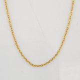 Cadena Aro Seguido 1.3g / 45cm / 0.6mm Oro Amarillo 18K