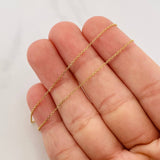 Cadena Aro Seguido 1.15g / 45cm / 0.6mm Oro Amarillo 18K