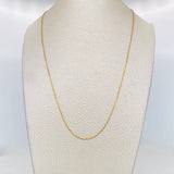 Cadena Aro Seguido 1.15g / 45cm / 0.6mm Oro Amarillo 18K
