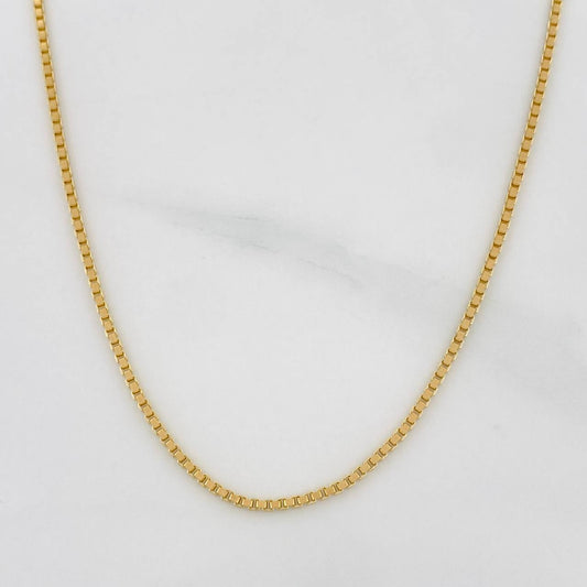 Cadena Veneciana 5.6g / 60cm / 1.2mm Oro Amarillo 18K