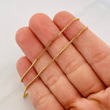 Cadena Veneciana 5.6g / 60cm / 1.2mm Oro Amarillo 18K