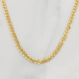 Cadena Cubana 7.45g / 60cm / 2.45mm Oro Amarillo 18K