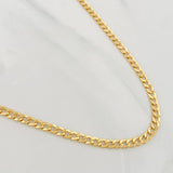 Cadena Cubana 7.45g / 60cm / 2.45mm Oro Amarillo 18K