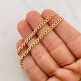 Cadena Cubana 7.45g / 60cm / 2.45mm Oro Amarillo 18K