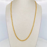 Cadena Cubana 7.45g / 60cm / 2.45mm Oro Amarillo 18K