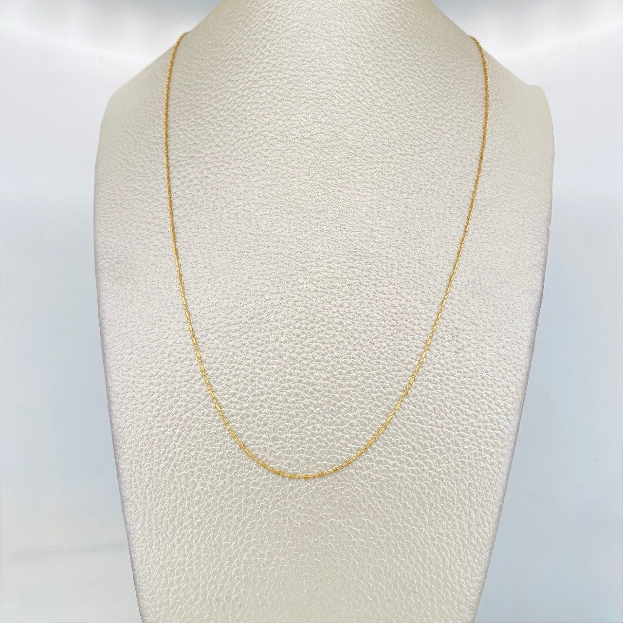 Cadena Morse 1.45g / 45cm / 0.8mm Oro Amarillo 18K