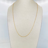 Cadena Morse 1.45g / 45cm / 0.8mm Oro Amarillo 18K