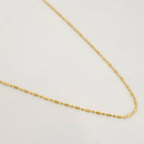 Cadena Morse 1.45g / 45cm / 0.8mm Oro Amarillo 18K