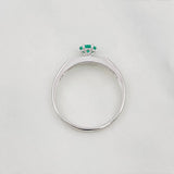 Anillo Solitario Esmeralda 29pts 1.75g / T6 3/4 Oro Blanco 18K