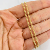 Cadena Lazo 3.65g / 50cm / 2.1mm Oro Amarillo 18K