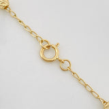 Cadena Rosario Virgen Maria Cruz Cristo 10.35g / 60cm / 4mm Oro Amarillo 18K