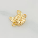 Herraje Rostro Perro 2.75g / 1.5cm Oro Amarillo 18K