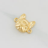 Herraje Rostro Perro 2.75g / 1.5cm Oro Amarillo 18K