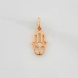 Dije Mano Hamsa 1.25g / 1.8cm Oro Rosa 18K