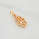 Dije Mano Hamsa 1.25g / 1.8cm Oro Rosa 18K