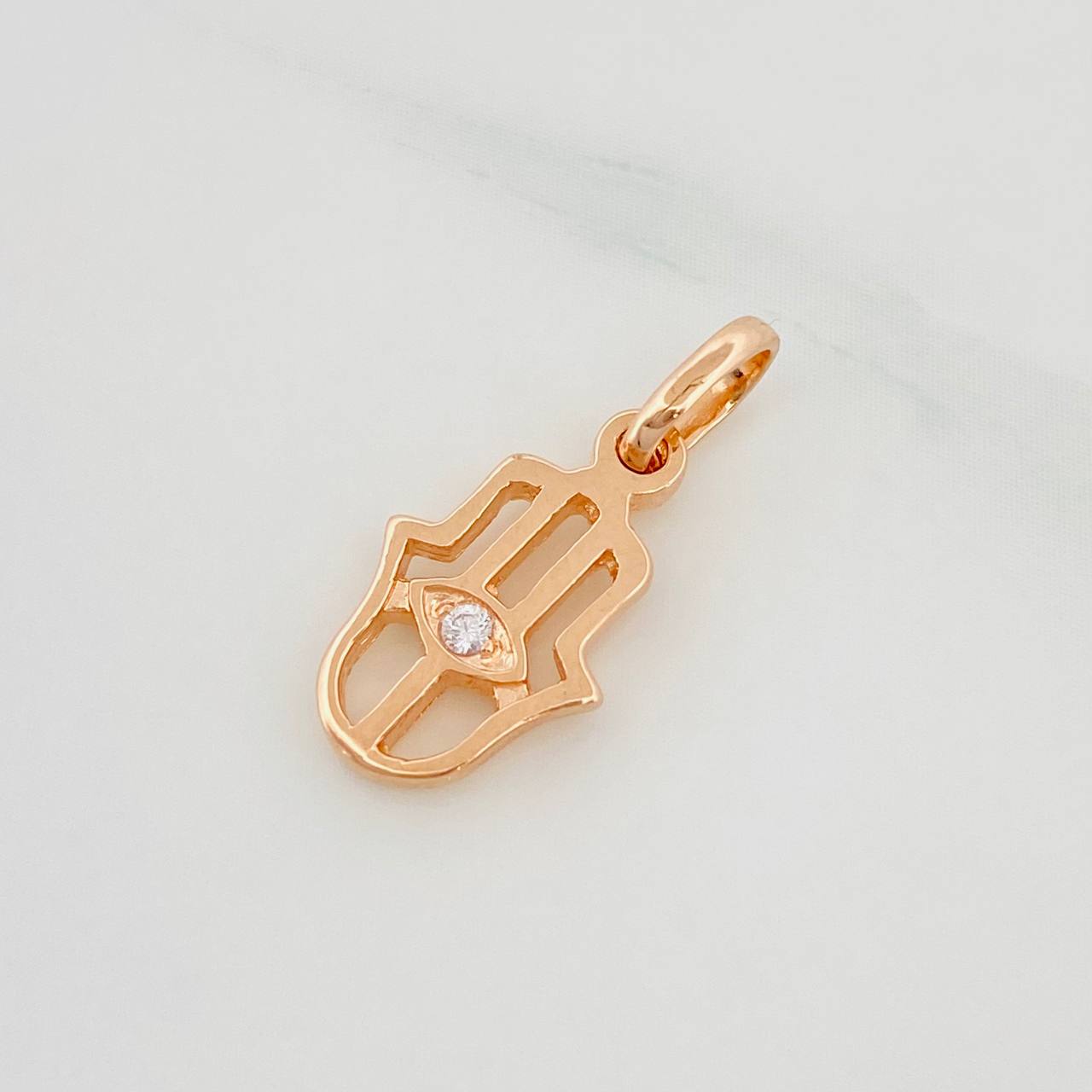 Dije Mano Hamsa 1.25g / 1.8cm Oro Rosa 18K
