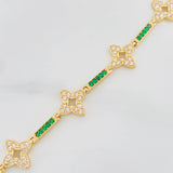 Pulso Flores 8.1g / 18.7cm / 2.23mm Oro Amarillo 18K
