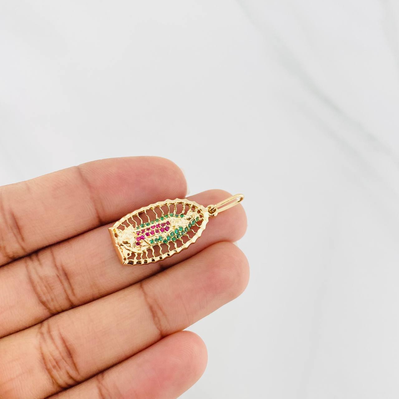 Dije Virgen de Guadalupe 3g / 3.3cm Oro Amarillo 18K