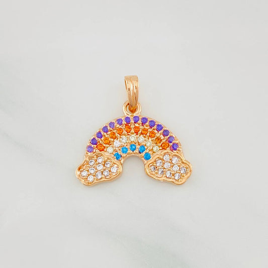 Dije Arcoíris 1.8g / 1.6cm Oro Rosa 18K