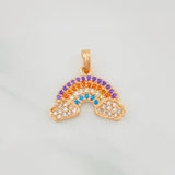 Dije Arcoíris 1.8g / 1.6cm Oro Rosa 18K