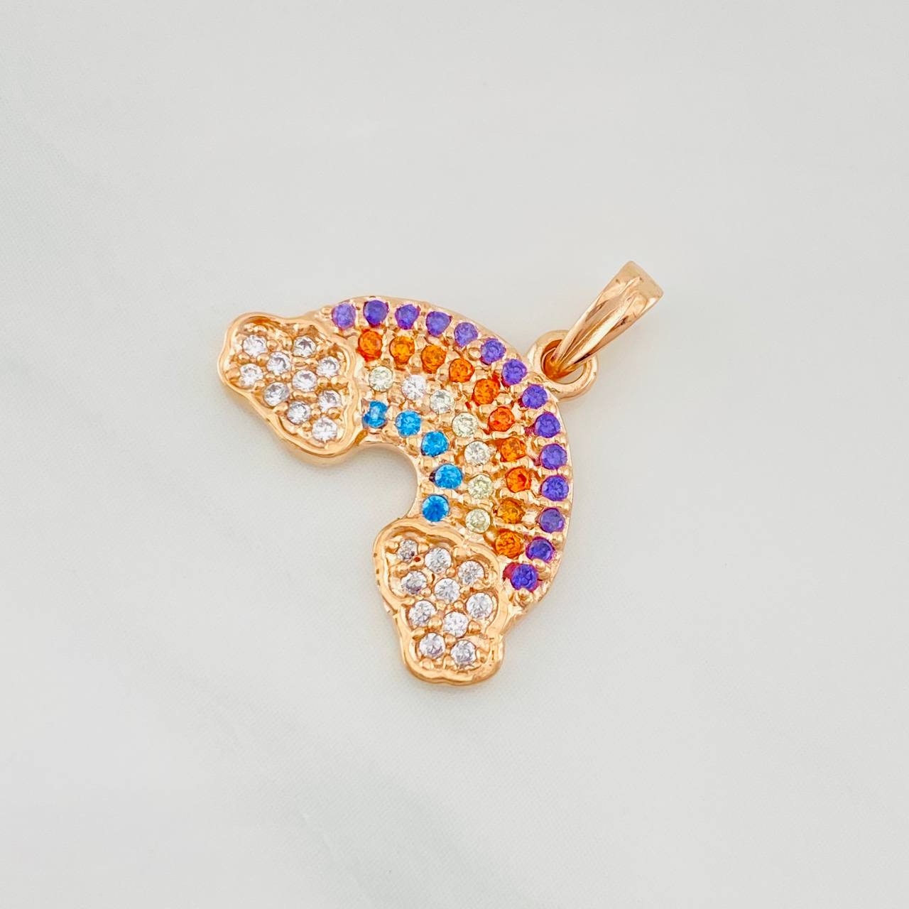 Dije Arcoíris 1.8g / 1.6cm Oro Rosa 18K