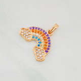 Dije Arcoíris 1.8g / 1.6cm Oro Rosa 18K