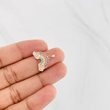 Dije Arcoíris 1.8g / 1.6cm Oro Rosa 18K