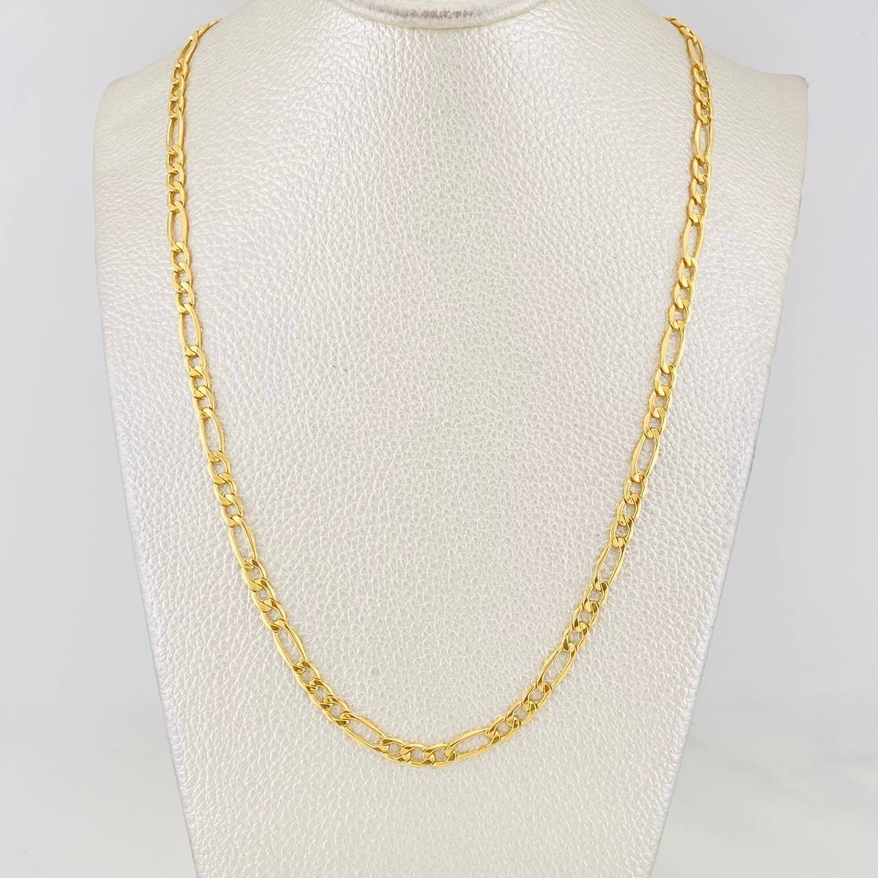 Cadena Figaro 7.55g / 60cm / 4.2mm Oro Amarillo 18K