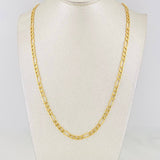 Cadena Figaro 7.55g / 60cm / 4.2mm Oro Amarillo 18K