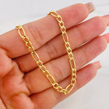 Cadena Figaro 7.55g / 60cm / 4.2mm Oro Amarillo 18K