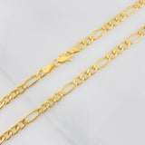 Cadena Figaro 7.55g / 60cm / 4.2mm Oro Amarillo 18K
