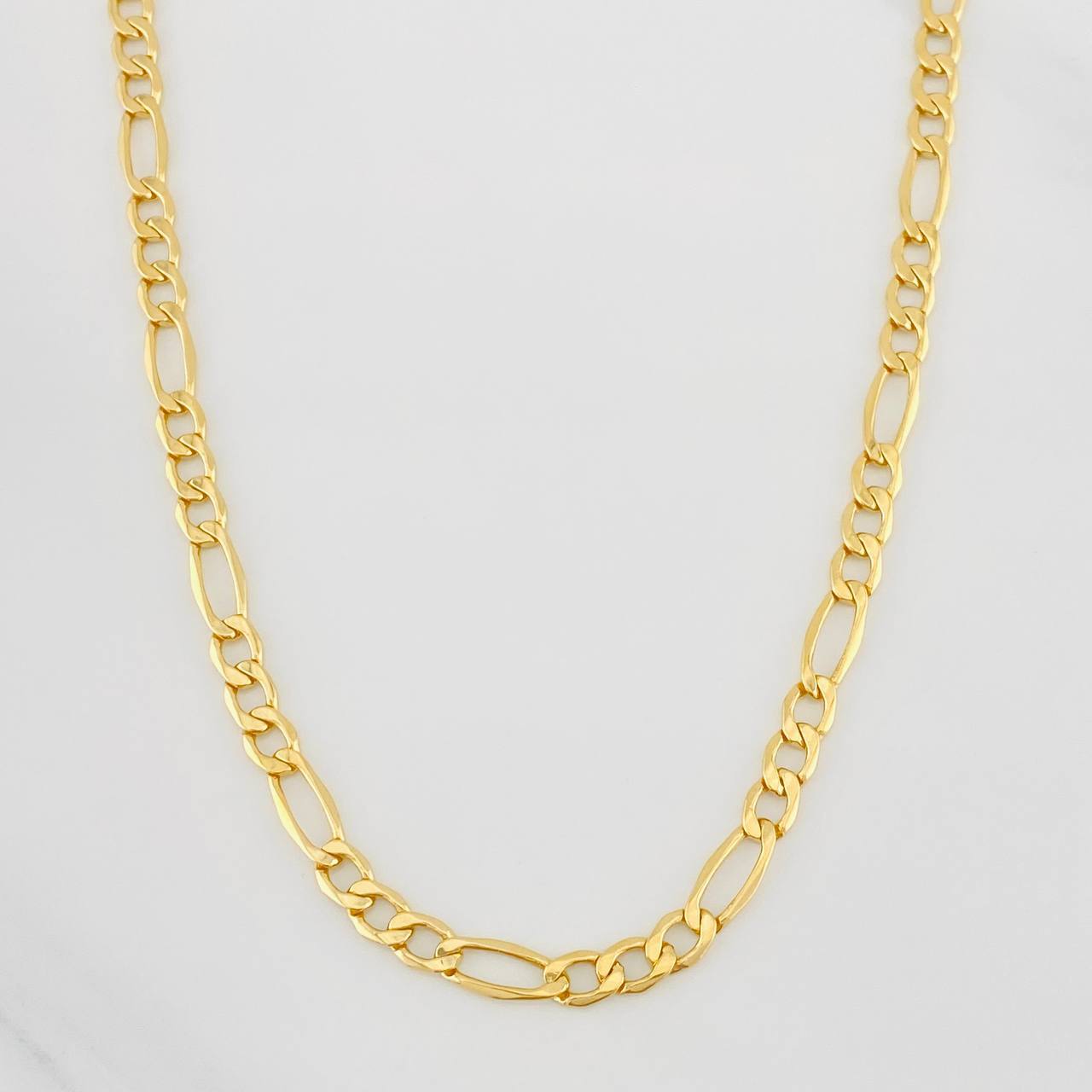 Cadena Figaro 7.55g / 60cm / 4.2mm Oro Amarillo 18K