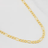 Cadena Figaro 7.55g / 60cm / 4.2mm Oro Amarillo 18K