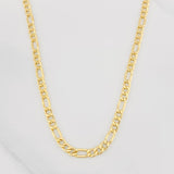 Cadena Figaro 6.65g / 60cm / 4.19mm Oro Amarillo 18K