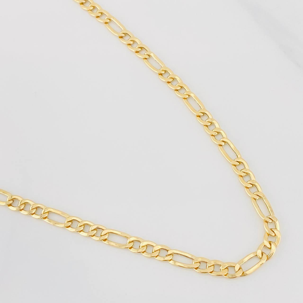 Cadena Figaro 6.65g / 60cm / 4.19mm Oro Amarillo 18K