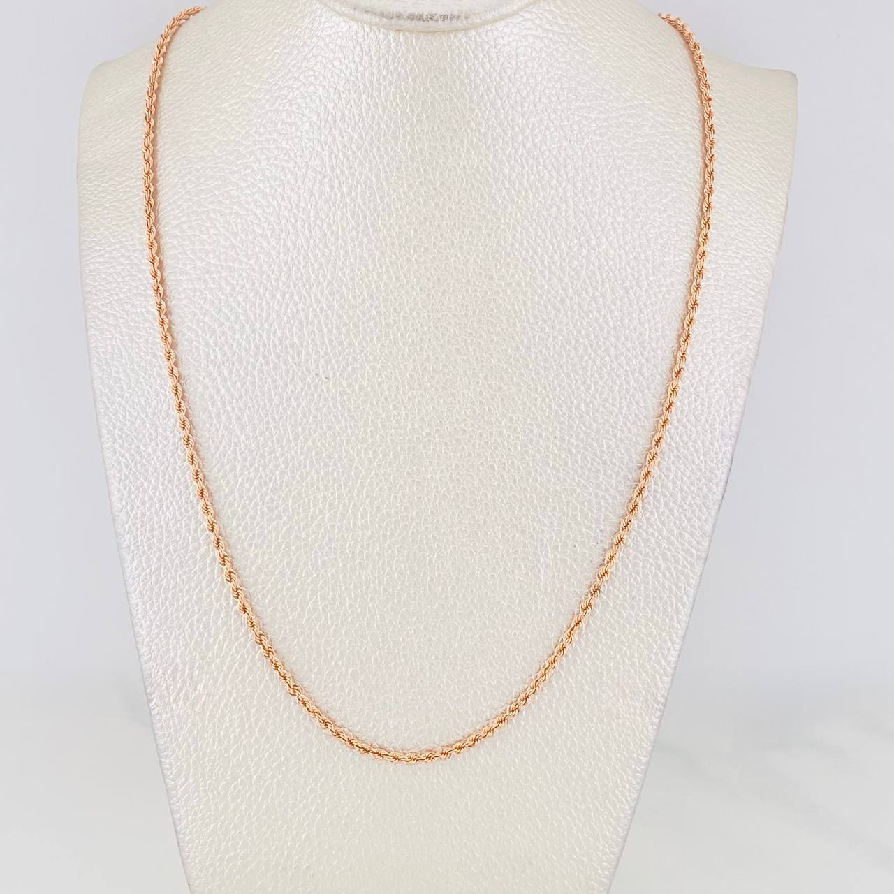 Cadena Lazo 3.85g / 60cm / 1.78mm Oro Rosa 18K