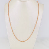 Cadena Lazo 3.8g / 60cm / 2.36mm Oro Rosa 18K