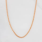 Cadena Lazo 3.7g / 60cm / 1.1mm Oro Rosa 18K