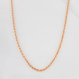 Cadena Lazo 3.8g / 60cm / 2.36mm Oro Rosa 18K