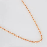 Cadena Lazo 3.7g / 60cm / 1.1mm Oro Rosa 18K