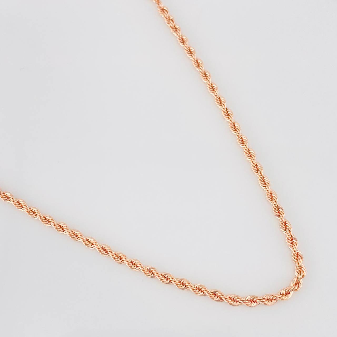 Cadena Lazo 3.75g / 60cm / 1.35mm Oro Rosa 18K
