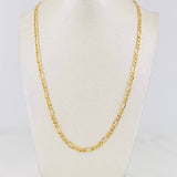 Cadena Figaro 7.4g / 60cm / 4.65mm Oro Amarillo 18K