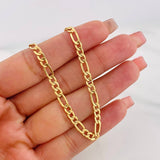 Cadena Figaro 7.45g / 60cm / 4.22mm Oro Amarillo 18K