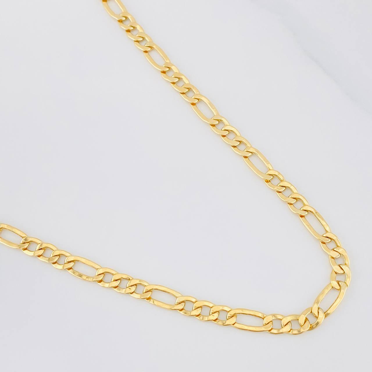 Cadena Figaro 7.4g / 60cm / 4.65mm Oro Amarillo 18K