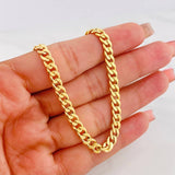Cadena Cubana 7.95g / 70cm / 5.23mm Oro Amarillo 18K