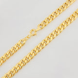 Cadena Cubana 8.2g / 70cm / 5.45mm Oro Amarillo 18K