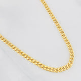 Cadena Cubana 8.2g / 70cm / 5.45mm Oro Amarillo 18K
