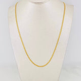 Cadena Cubana 3.05g / 60cm / 2.44mm Oro Amarillo 18K
