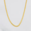 Cadena Cubana 3.05g / 60cm / 2.44mm Oro Amarillo 18K